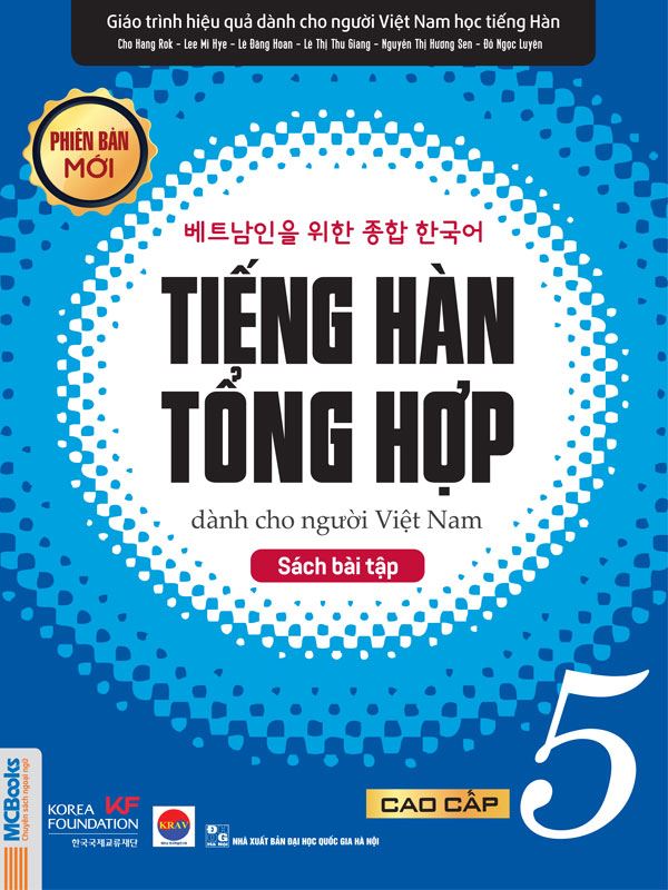 Sách giáo trình tiếng Hàn tổng hợp, sách bài tập cao cấp 5, giá rẻ