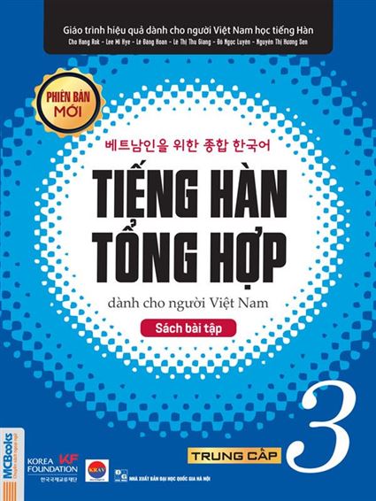 Sách giáo trình tiếng Hàn tổng hợp , sách bài tập trung cấp 3, giá rẻ