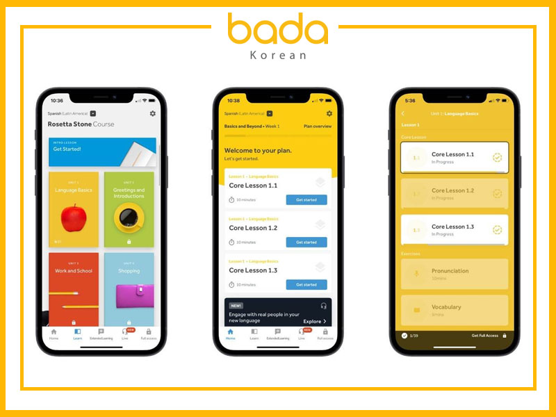 Rosetta Stone app
