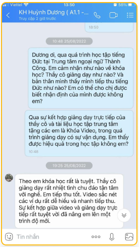 Cảm nhận học viên